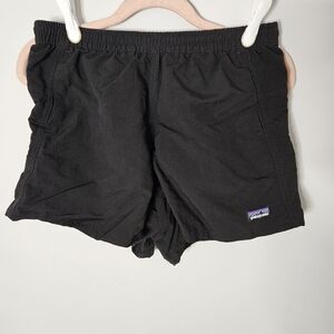 Patagonia Black and White Striped Shorts
